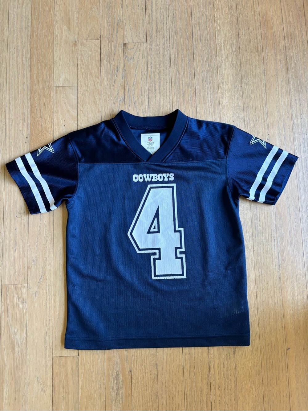 Cowboys Dak Prescott #4 Kids Football Jersey